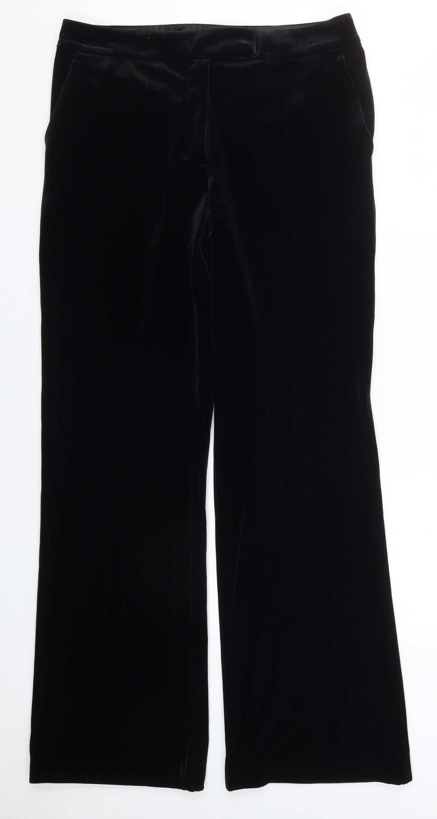 Womens UK Size 10 NEXT Regular Fit  Black Trousers