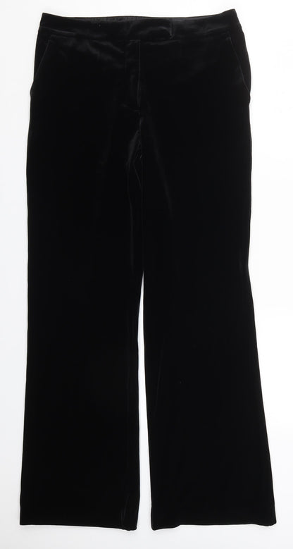 Womens UK Size 10 NEXT Regular Fit  Black Trousers