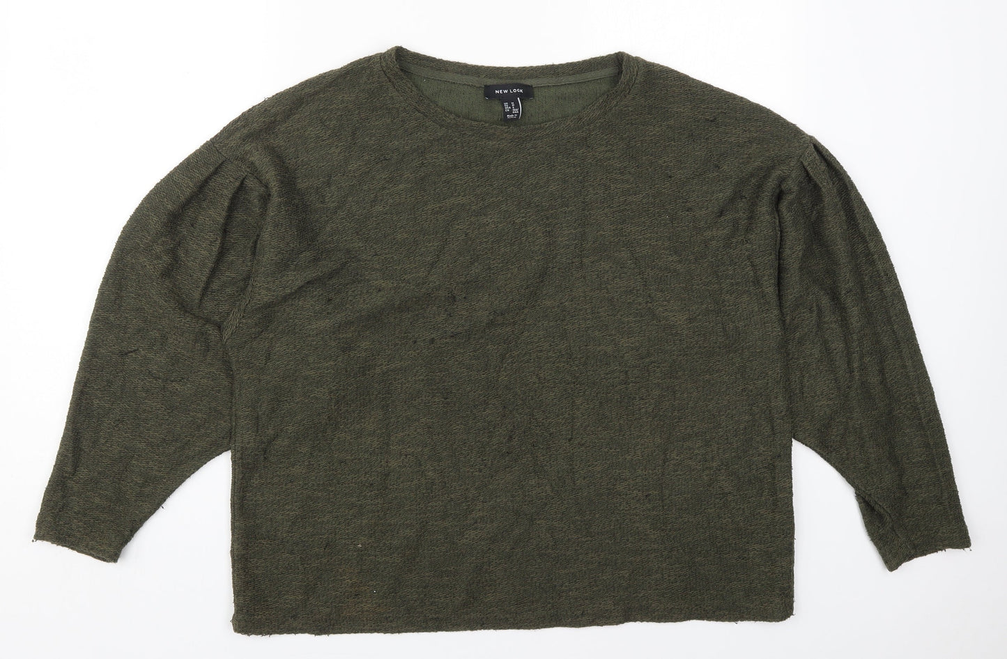 Womens UK Size M New Look Green Pullover Jumper