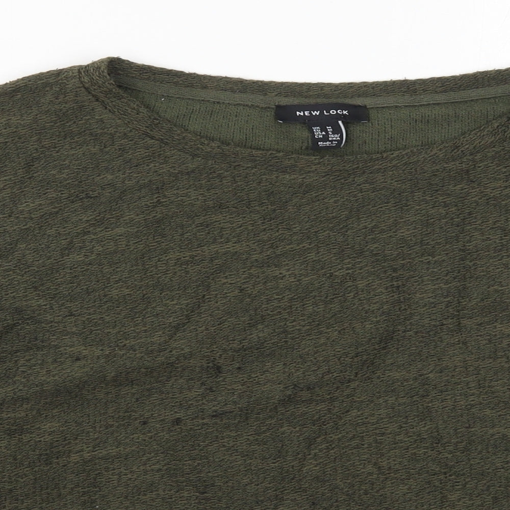 Womens UK Size M New Look Green Pullover Jumper