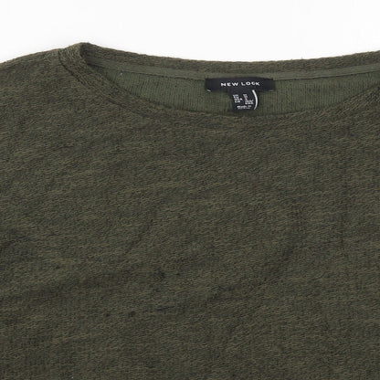 Womens UK Size M New Look Green Pullover Jumper