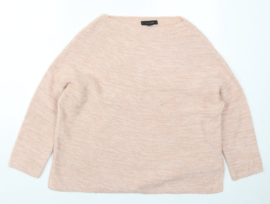 Atmosphere Womens Pink Round Neck  Acrylic Pullover Jumper Size 14