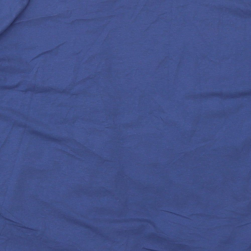 Atlas Womens Blue V-Neck  Cotton Cardigan Jumper Size 12