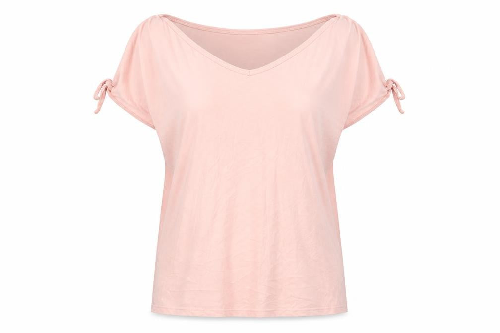 Womens UK Size 12 Avenue Pink Basic T-Shirt