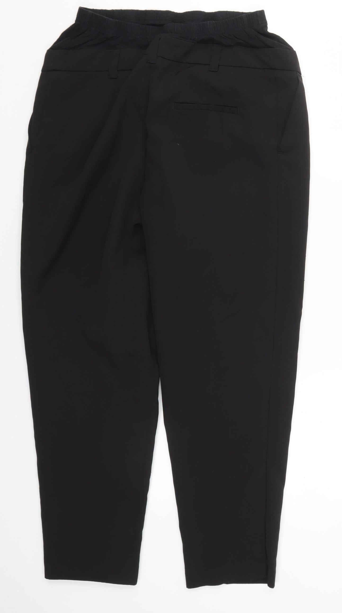 New Look Womens Black  Polyester Trousers  Size 10 L25 in Regular