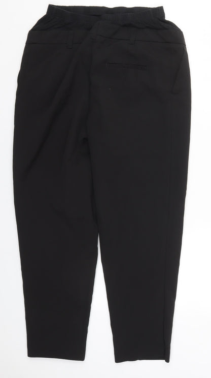 New Look Womens Black  Polyester Trousers  Size 10 L25 in Regular