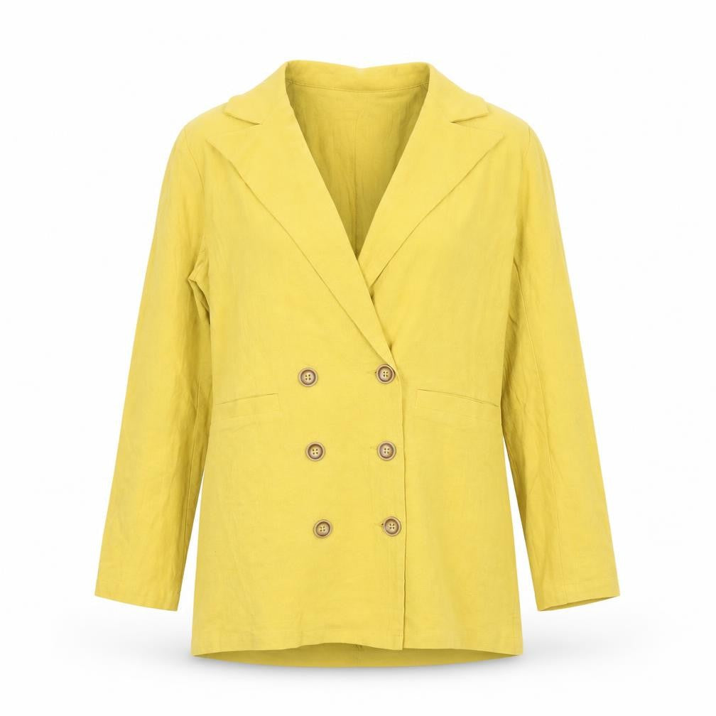 Womens UK Size XS SheIn Regular Yellow Blazer