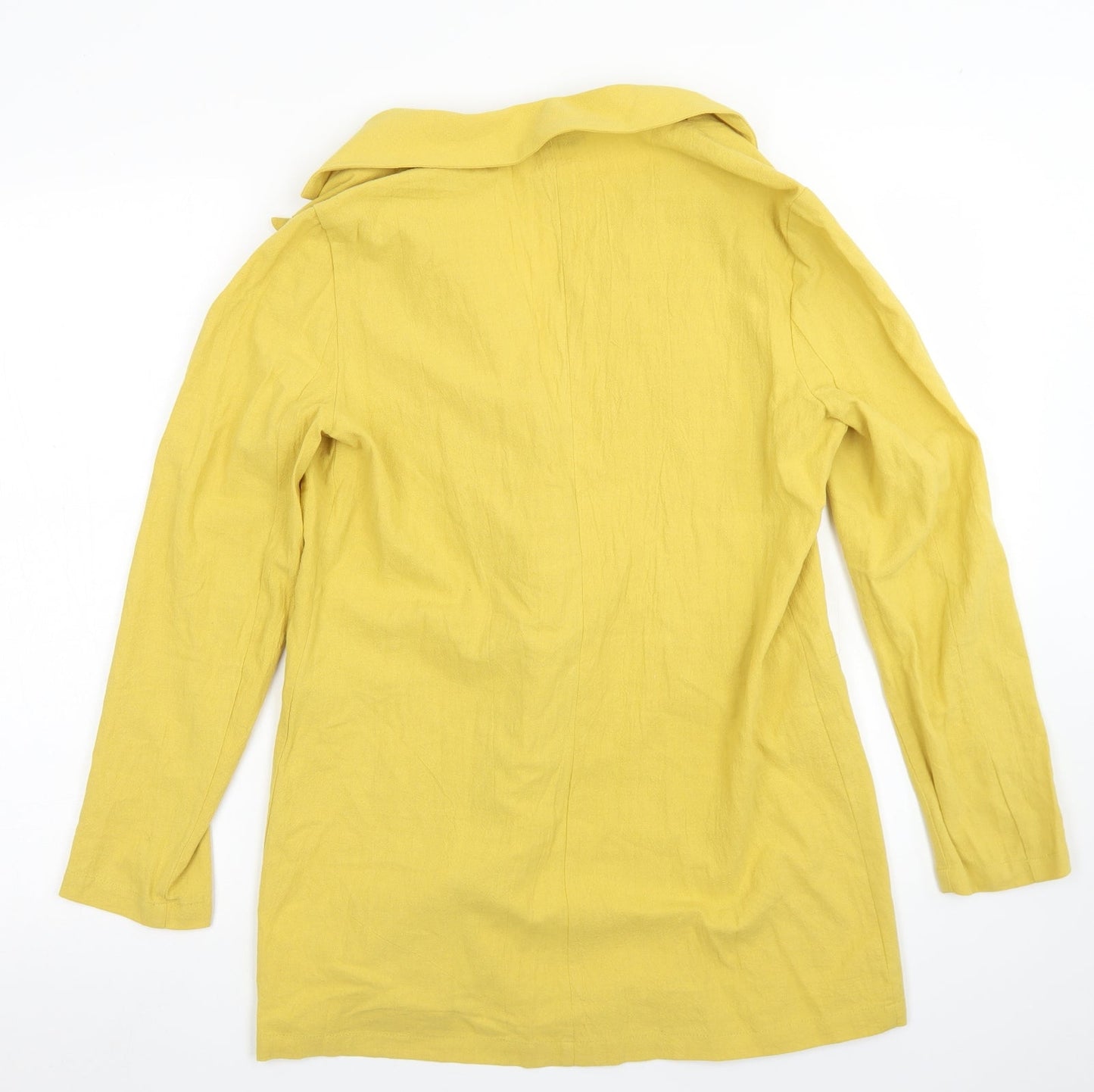 SheIn Womens Yellow  Cotton Jacket Blazer Size XS