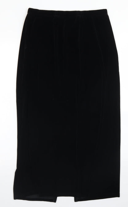 CMD Womens Black  Polyester A-Line Skirt Size S