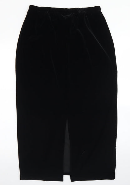 CMD Womens Black  Polyester A-Line Skirt Size S