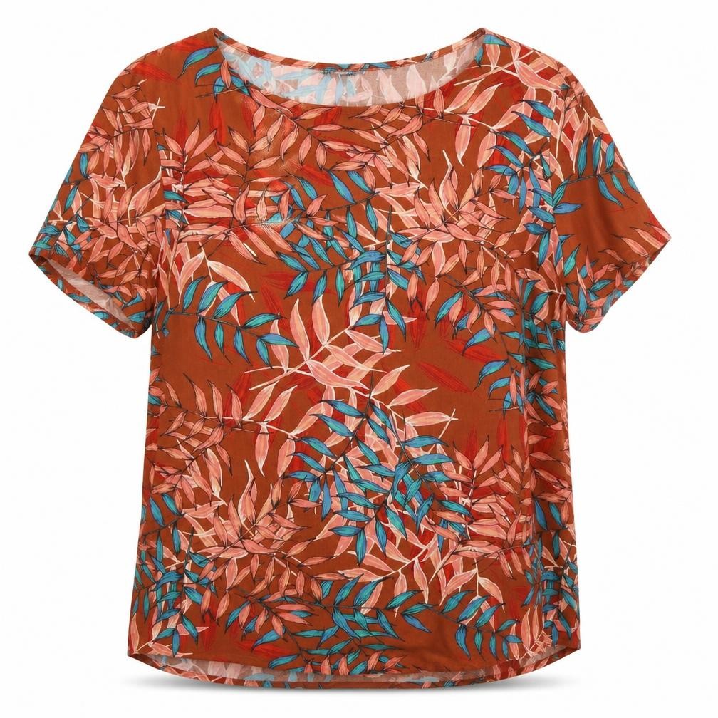 Womens UK Size 16 Woolworths Brown Basic Blouse