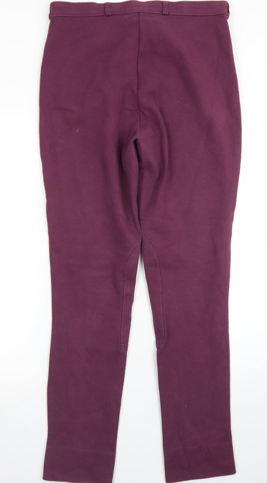 Womens UK Size 18 Dublin Regular Fit Chino Purple Trousers