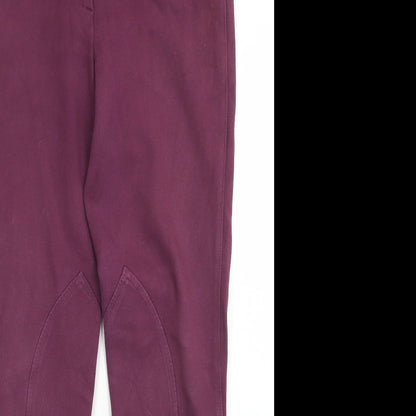 Womens UK Size 18 Dublin Regular Fit Chino Purple Trousers