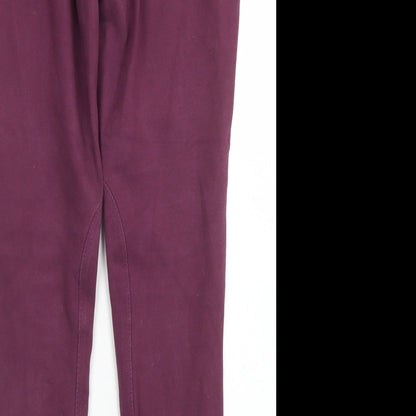 Womens UK Size 18 Dublin Regular Fit Chino Purple Trousers