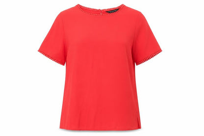 Womens UK Size 12 Dorothy Perkins Red Basic Blouse