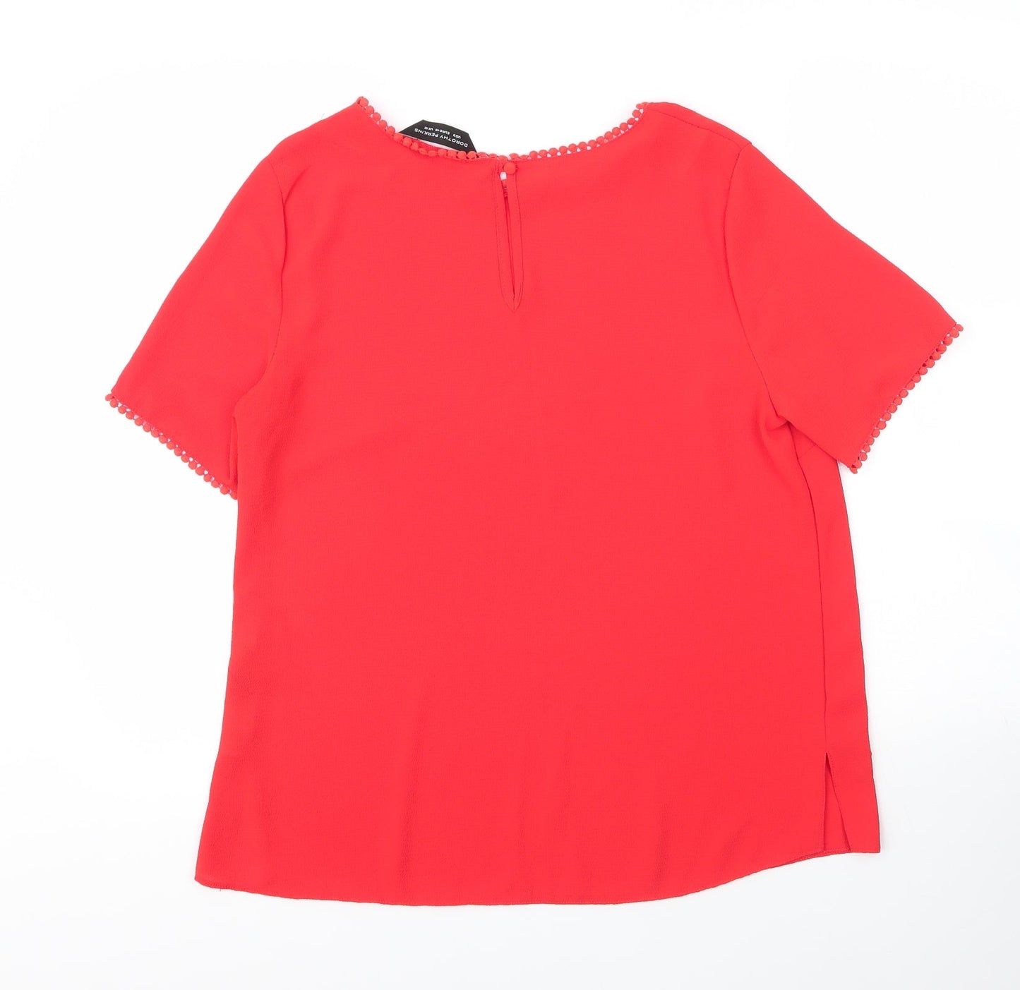 Womens UK Size 12 Dorothy Perkins Red Basic Blouse