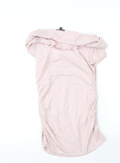 Womens UK Size XS Express Pink Basic Blouse