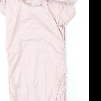 Womens UK Size XS Express Pink Basic Blouse