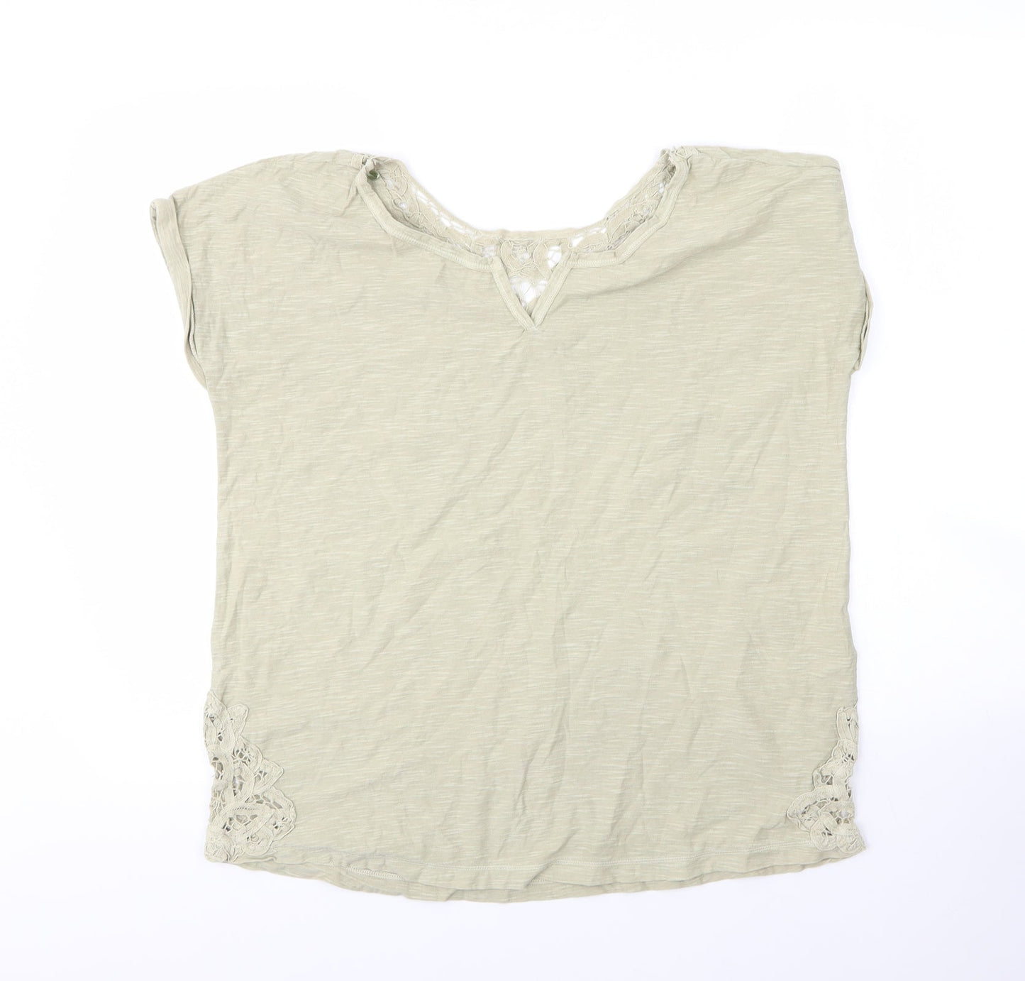 Womens UK Size 12 NEXT Green Basic T-Shirt