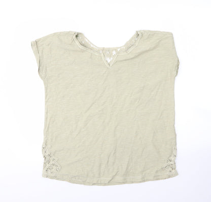Womens UK Size 12 NEXT Green Basic T-Shirt