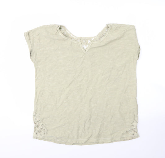 Womens UK Size 12 NEXT Green Basic T-Shirt