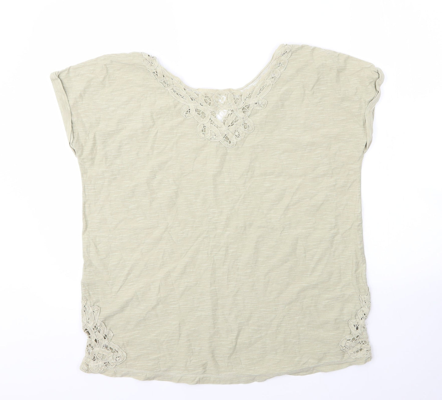Womens UK Size 12 NEXT Green Basic T-Shirt