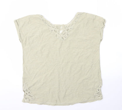 Womens UK Size 12 NEXT Green Basic T-Shirt