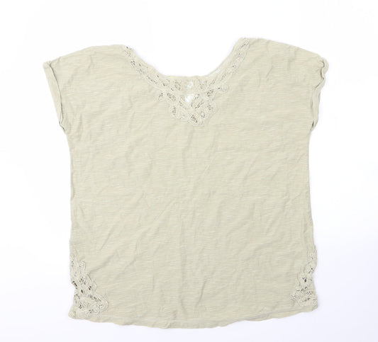 Womens UK Size 12 NEXT Green Basic T-Shirt