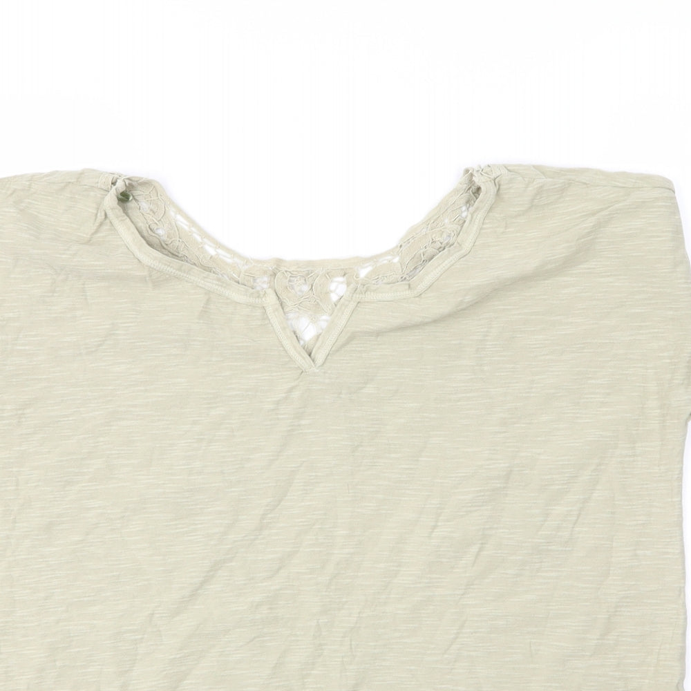 Womens UK Size 12 NEXT Green Basic T-Shirt