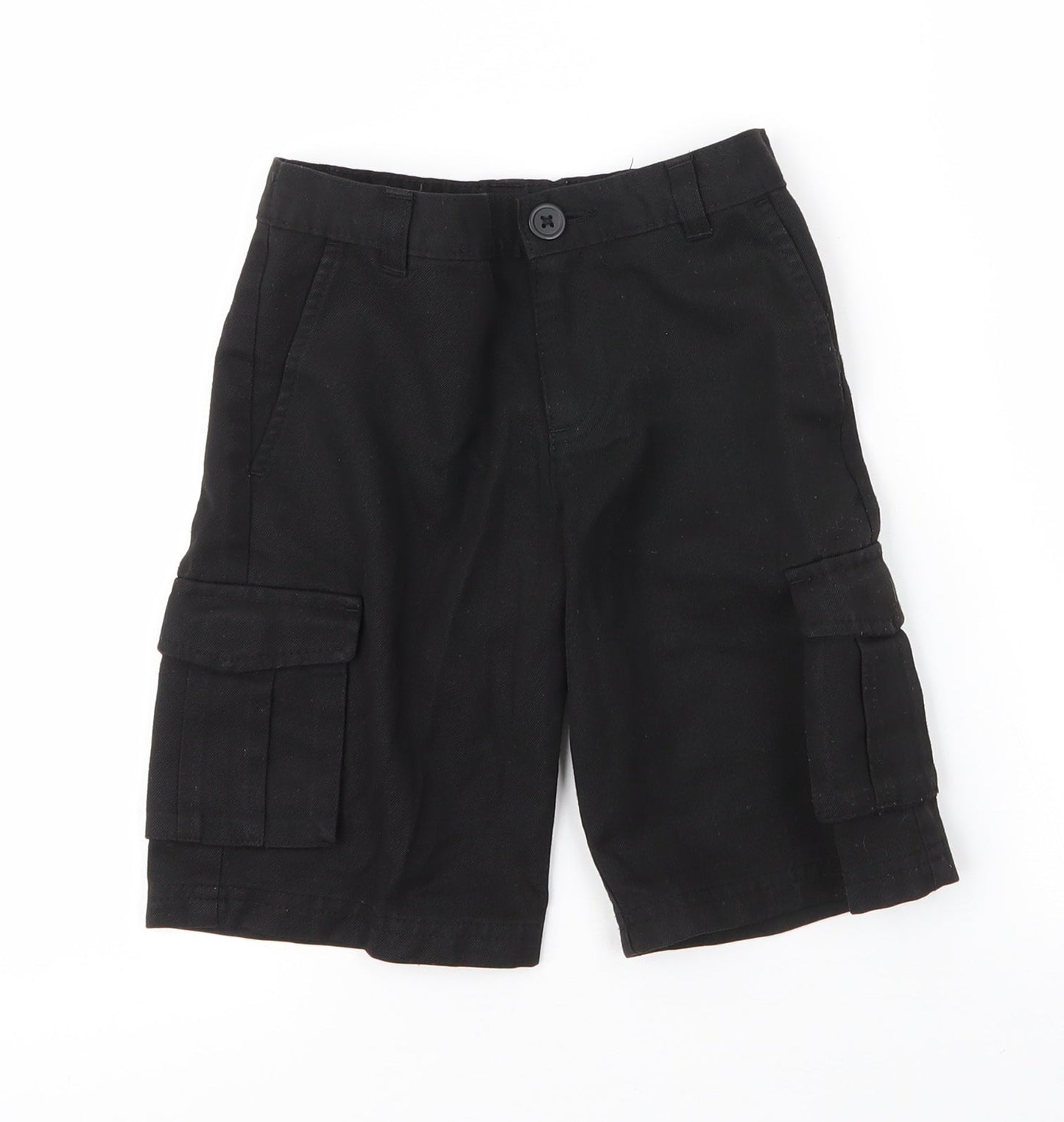 George Boys Black  Viscose Cargo Shorts Size 5 Years  Regular Zip