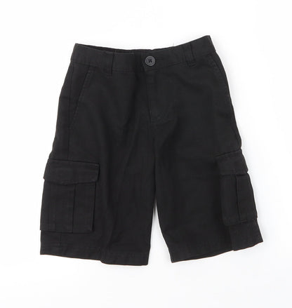 George Boys Black  Viscose Cargo Shorts Size 5 Years  Regular Zip