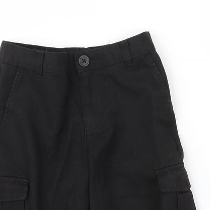 George Boys Black  Viscose Cargo Shorts Size 5 Years  Regular Zip