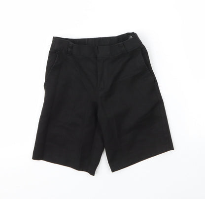 George Boys Black  Viscose Bermuda Shorts Size 5 Years  Regular Zip