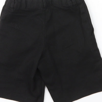 George Boys Black  Viscose Bermuda Shorts Size 5 Years  Regular Zip