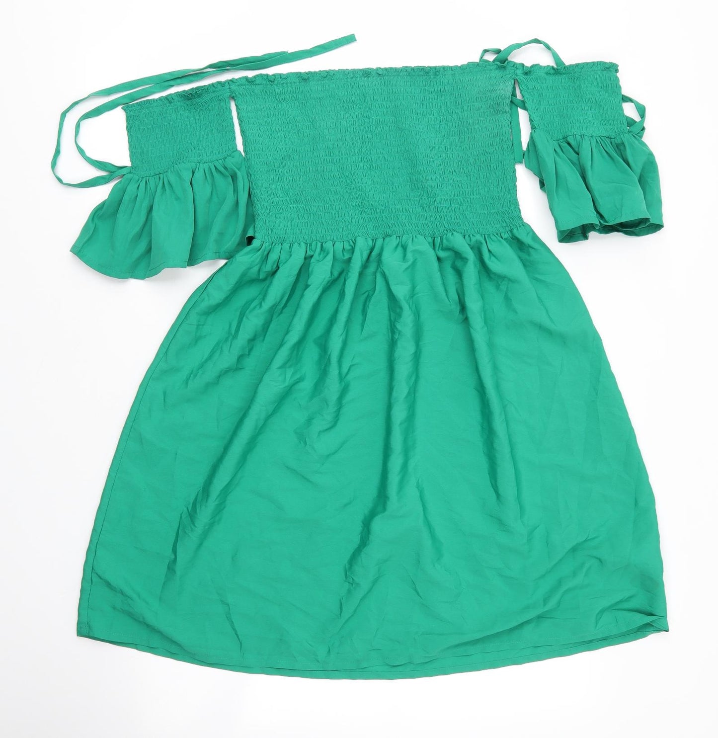 Womens UK Size 12 Be You Green Basic Blouse