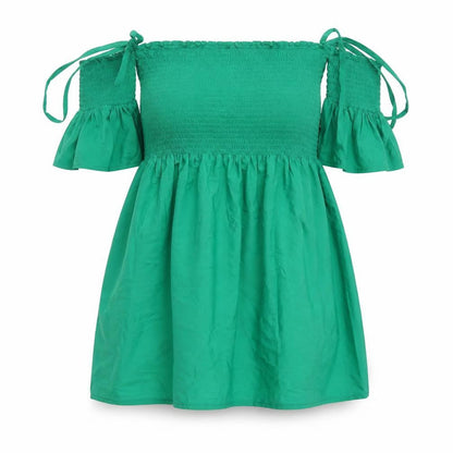 Womens UK Size 12 Be You Green Basic Blouse
