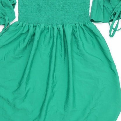 Womens UK Size 12 Be You Green Basic Blouse