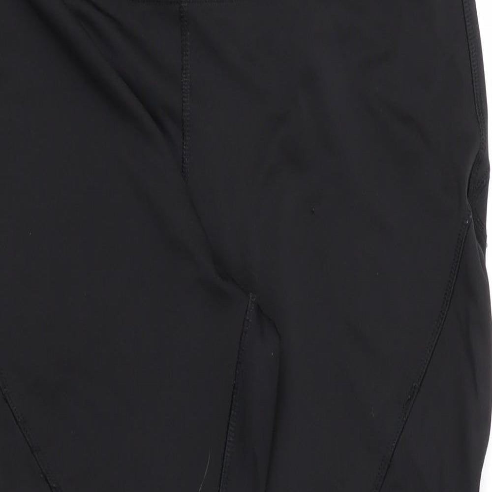 Soluxe Womens Black  Polyester Compression Leggings Size M L23 in Regular
