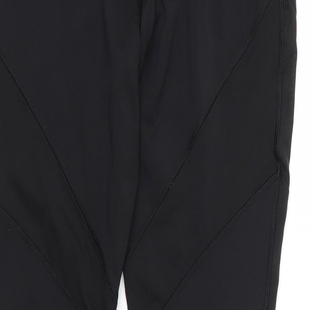 Soluxe Womens Black  Polyester Compression Leggings Size M L23 in Regular