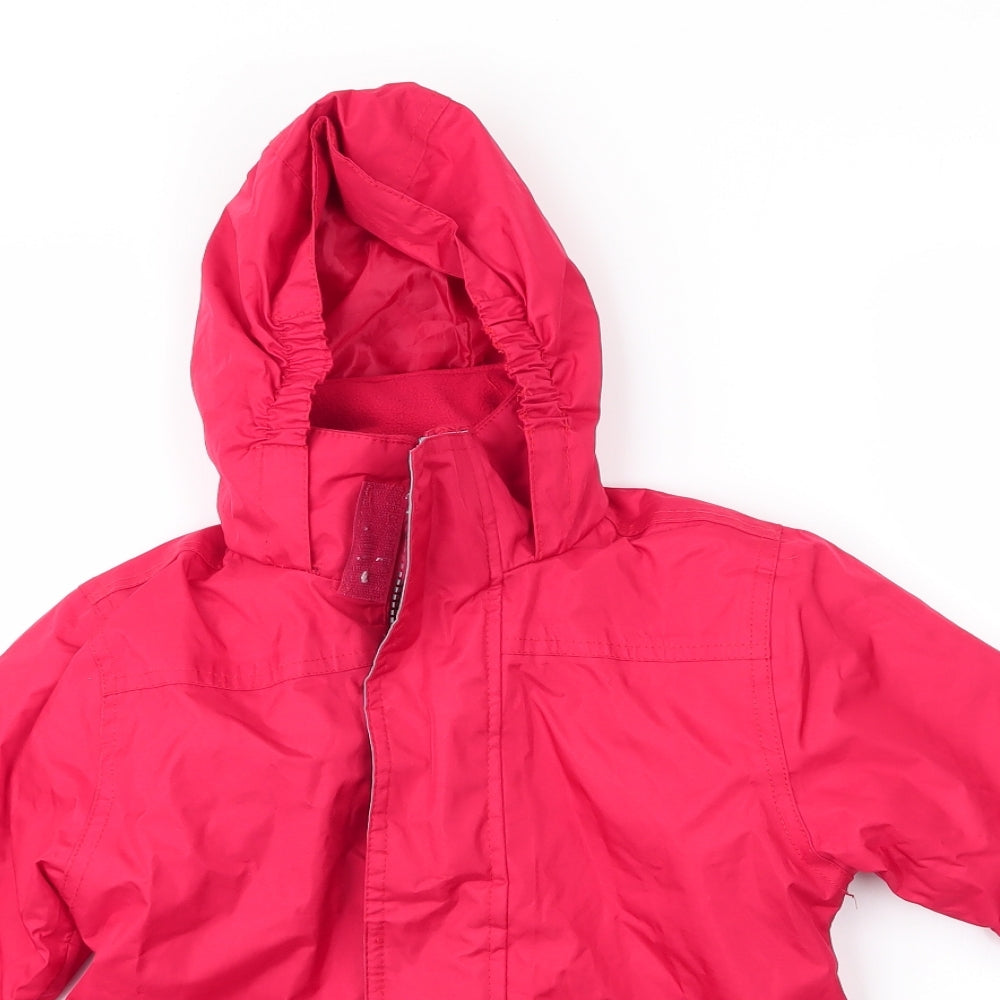 Hill & Woods Boys Red   Parka Coat Size 3 Years  Zip