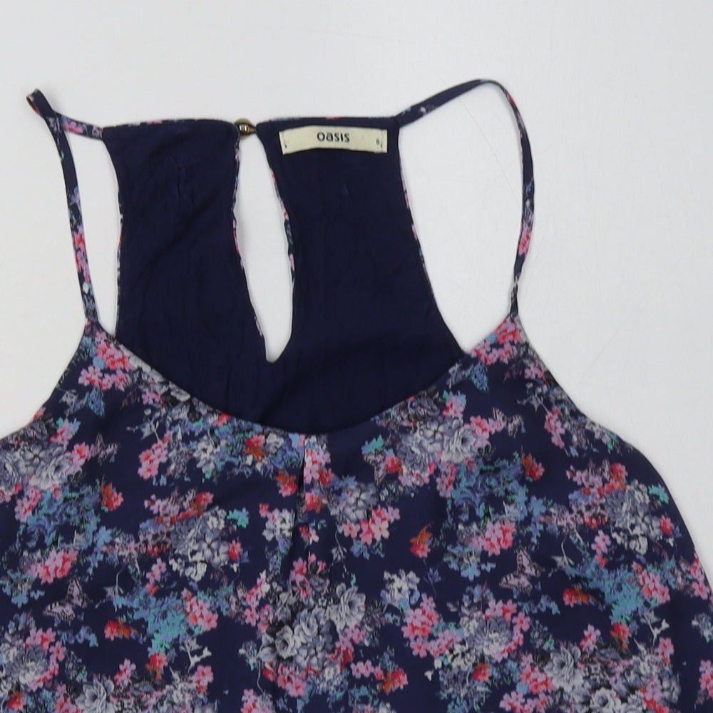 Womens UK Size S Oasis Purple Basic Tank