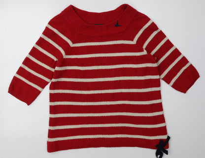 Womens UK Size 12 Marks and Spencer Red Pullover Sweatshirt
