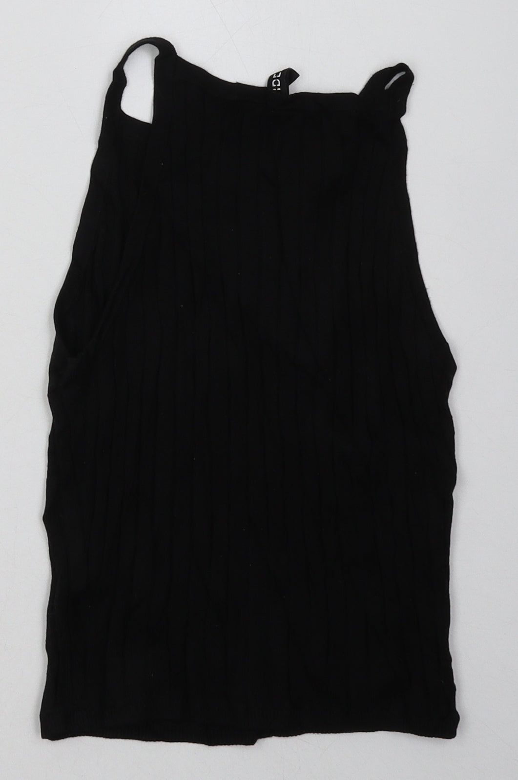 Womens UK Size XS H&M Black Cropped Tank