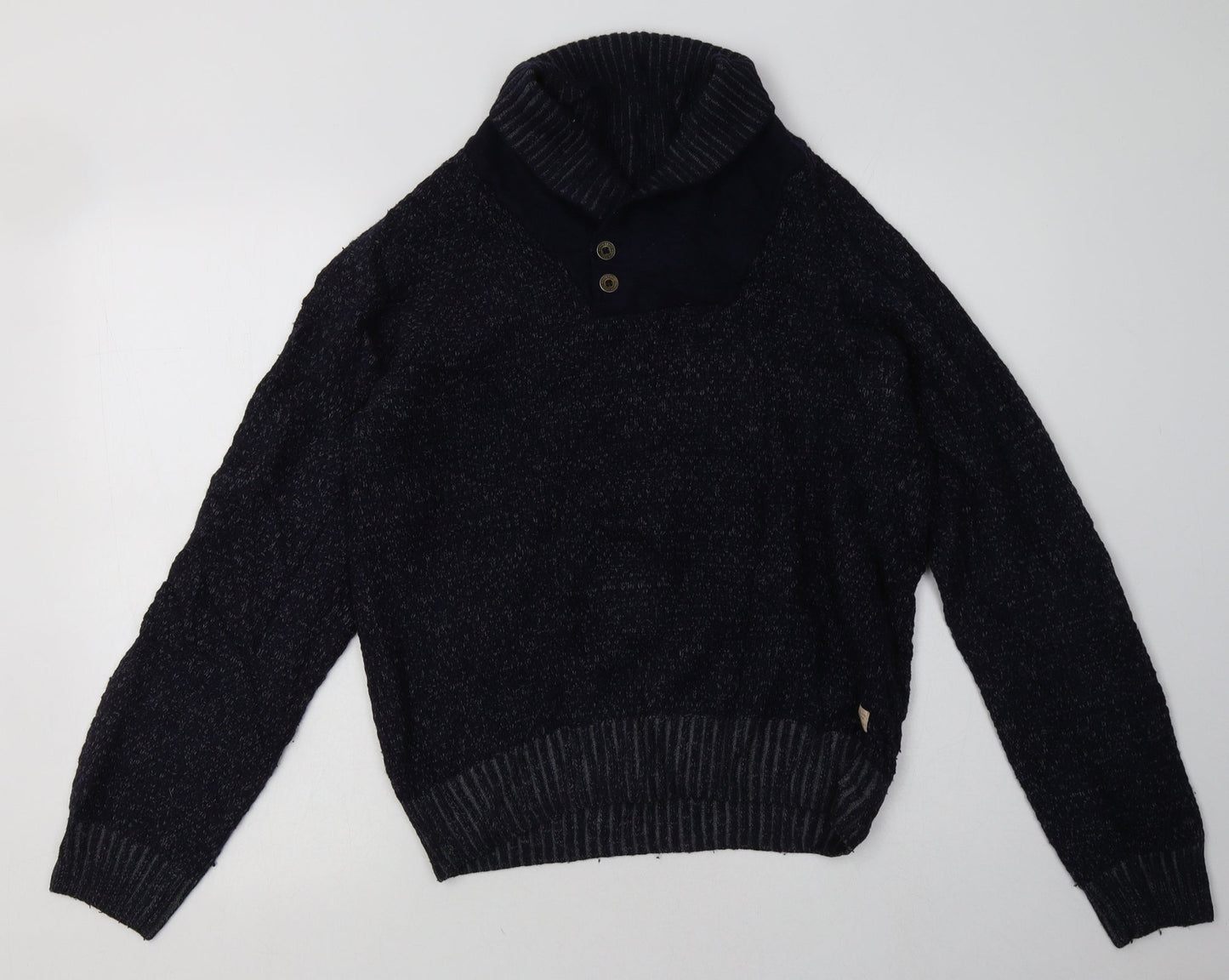Mens UK Size M Marks and Spencer Blue Pullover Sweatshirt