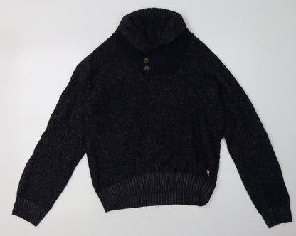 Mens UK Size M Marks and Spencer Blue Pullover Sweatshirt