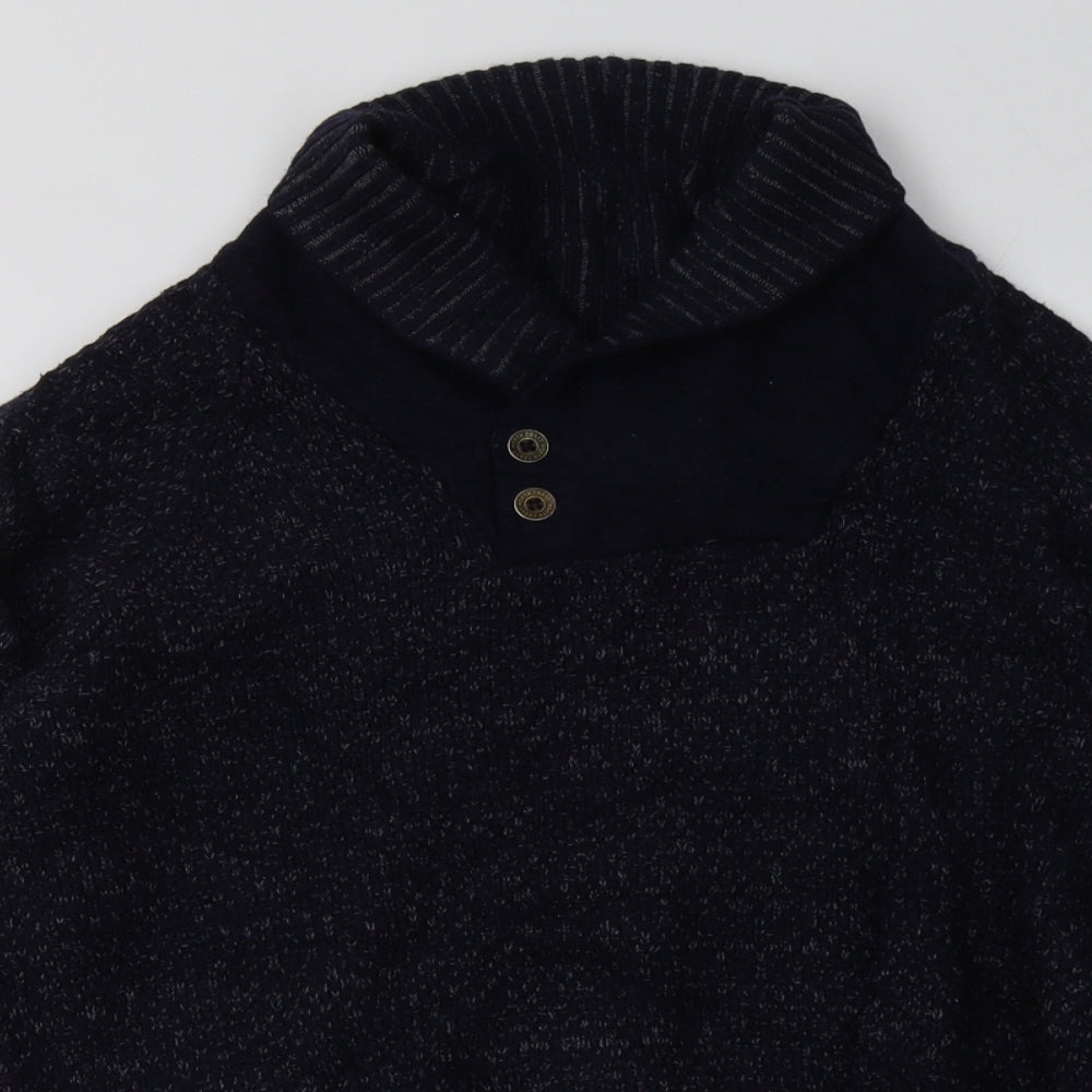 Mens UK Size M Marks and Spencer Blue Pullover Sweatshirt