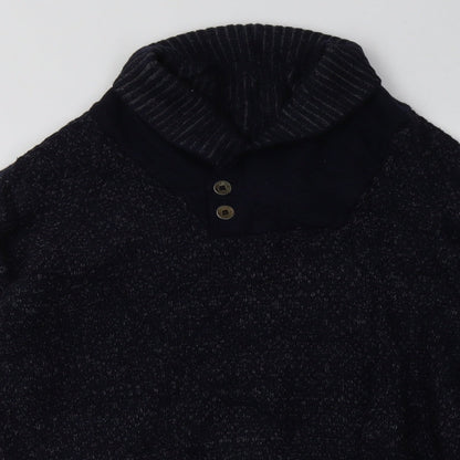 Mens UK Size M Marks and Spencer Blue Pullover Sweatshirt