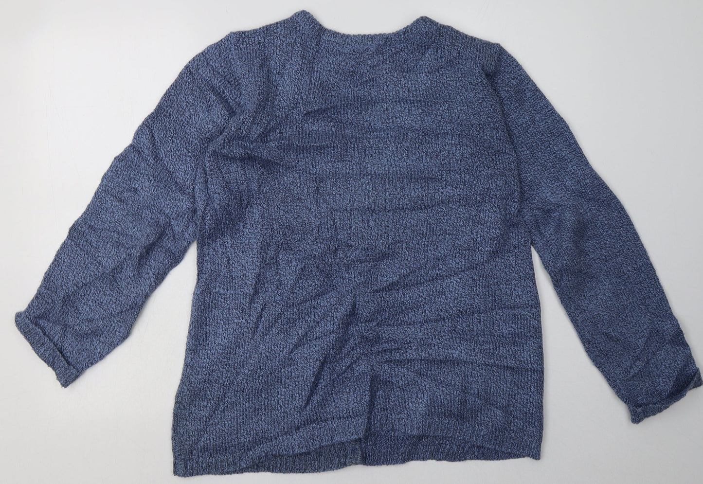 Womens UK Size S BM Blue Cardigan Jumper