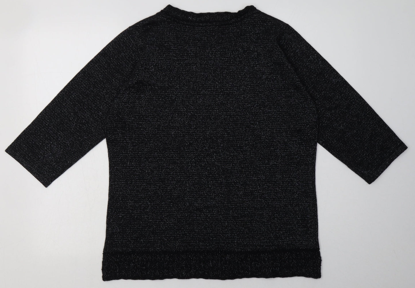 BM Womens Black  Acrylic Pullover Sweatshirt Size M  Pullover