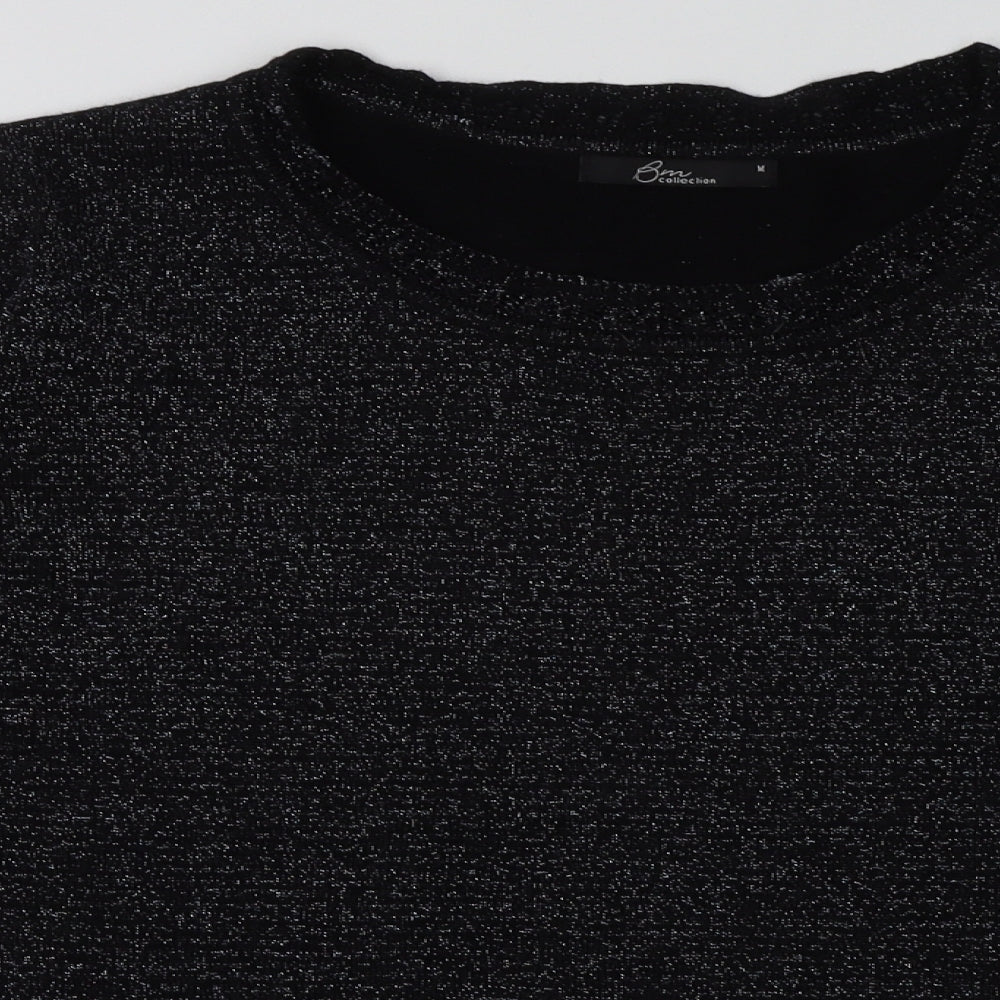 BM Womens Black  Acrylic Pullover Sweatshirt Size M  Pullover